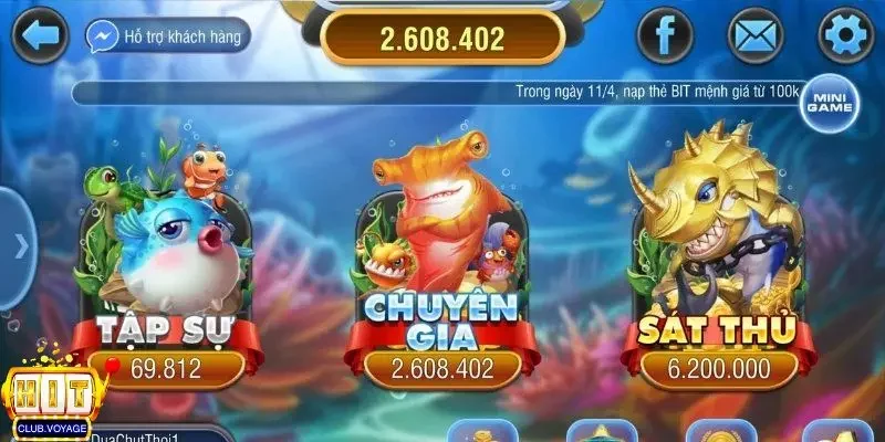 Bắn Cá H5 – Trải Nghiệm Với Phần Thưởng Hấp Dẫn Mỗi Ngày 2 Bắn cá H5 với đa dạng các phòng cược hấp dẫn